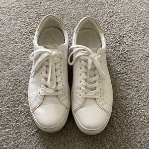 J Crew white leather sneakers size 10.5